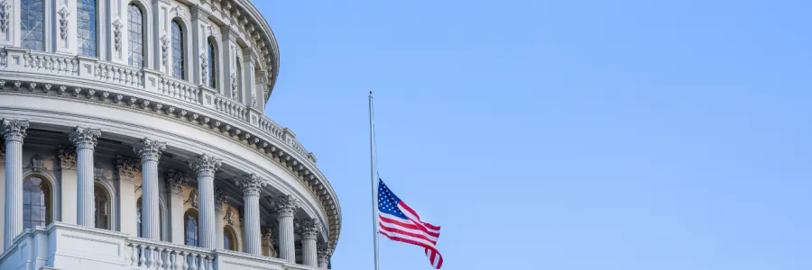 A photo of the US capitol