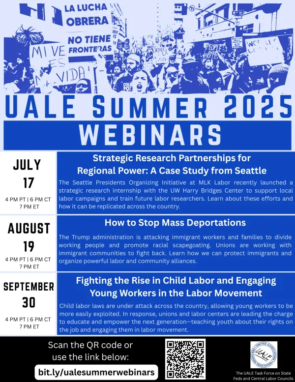 UALE Summer 2025 Webinar Series